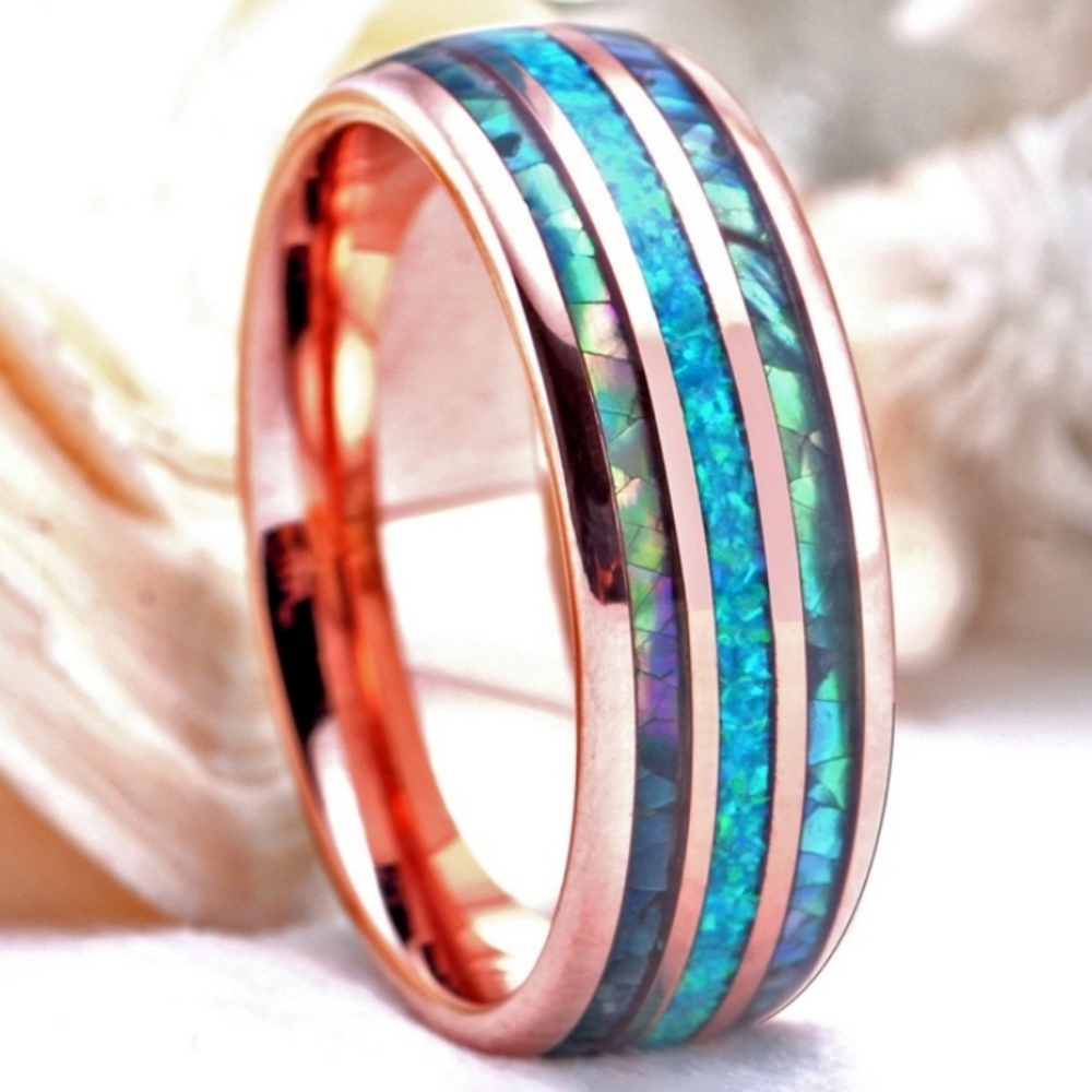 Mens Rose Gold Ring Size 10 - Picture 2 of 4
